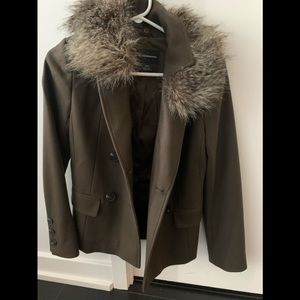 Club Monaco Coat with fur collar